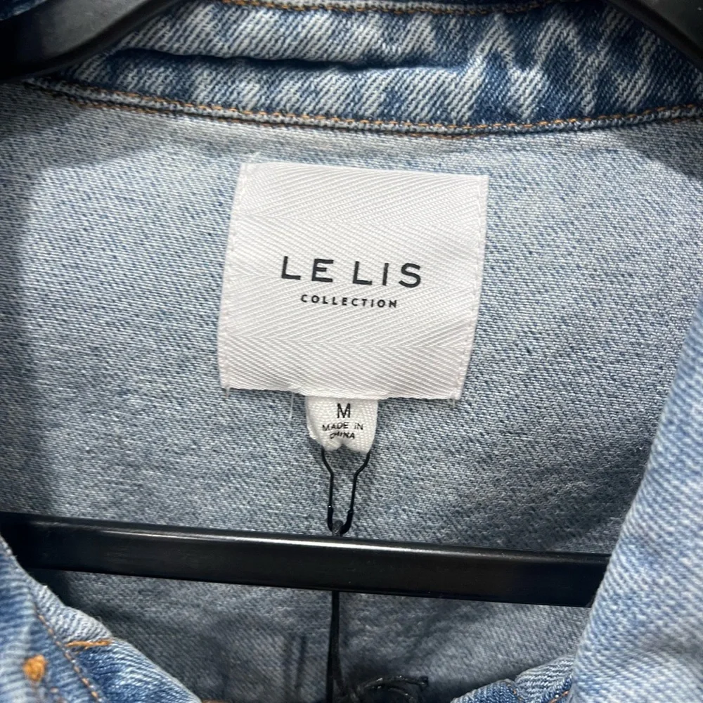 Jean shorts sleeve shorts romper size medium nwt non smoking home. Lelis brand - Picture 3 of 3